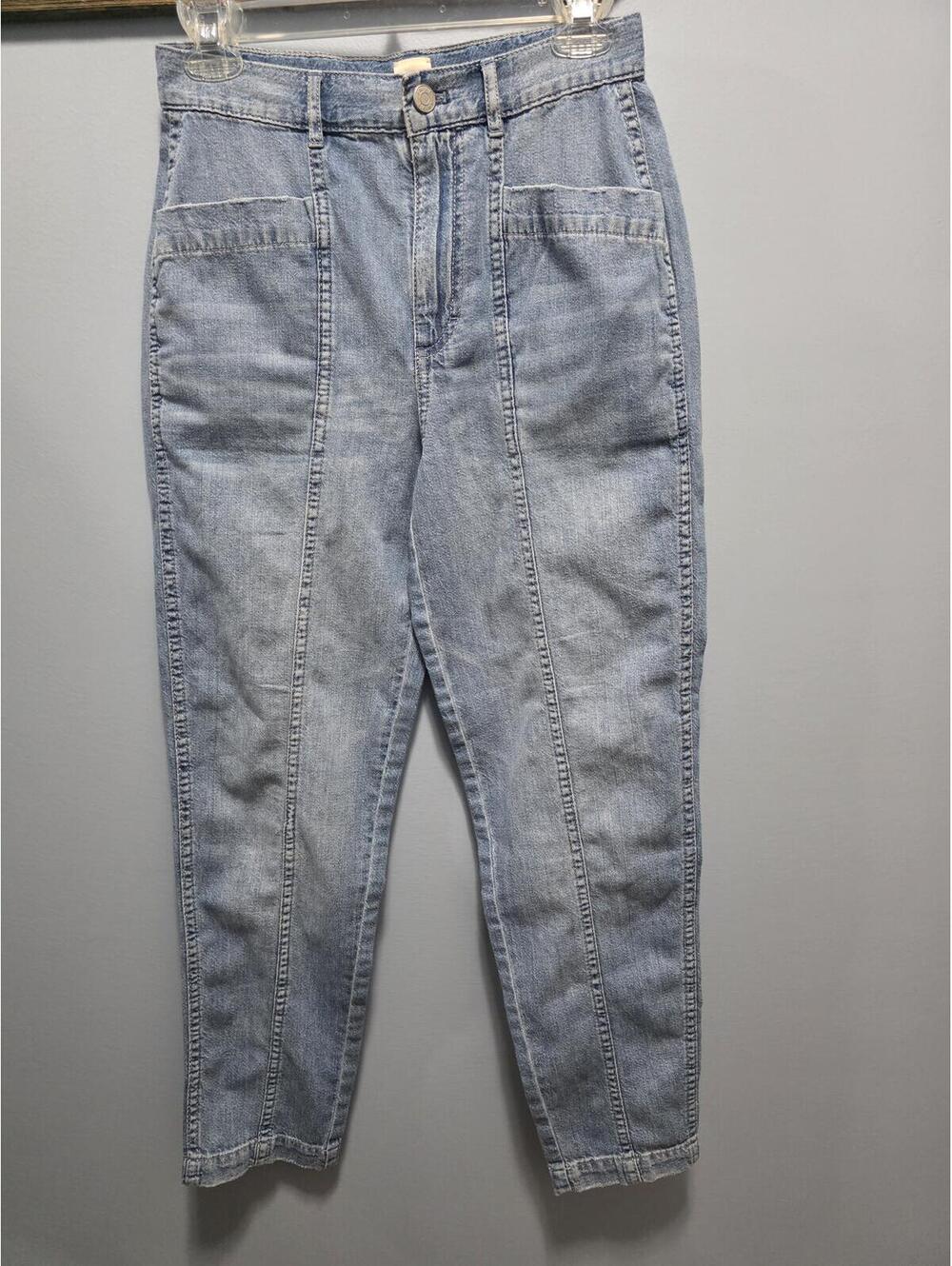 La Vie Women's High Rise Tapered Jeans Light Wash Size 25